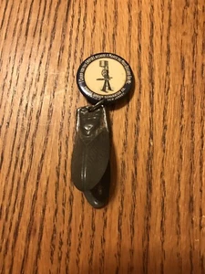 RARE 1800’s Empire Cream Separator Co. Chirping Advertising Pin Bloomfield, NJ - Picture 1 of 7