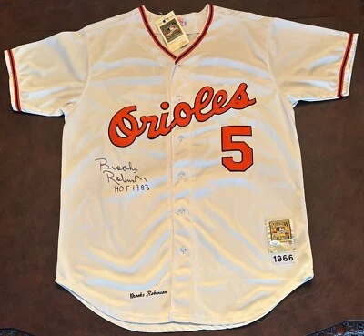 Brooks Robinson Orioles signed autographed 1966 Mitchell and Ness jersey JSA COA - Image 1 of 4