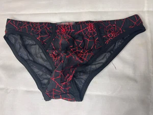 Hardcore GoSoftWear Mens Mesh Metalic Spider Webs Red SEXY Singlet sz XL - Picture 1 of 3