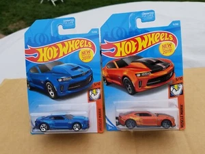 Hotwheels 2018 COPO CHEVY CAMAROS SS  ( LOT OF 2 )  - Picture 1 of 4