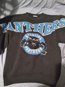 Vintage Kids Carolina Panthers NFL Sweatshirt.  Black. Used. Read FULLY