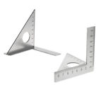  Steel Rulers L-square Stainless Colodial Silver Angle Carpenters Multifunction
