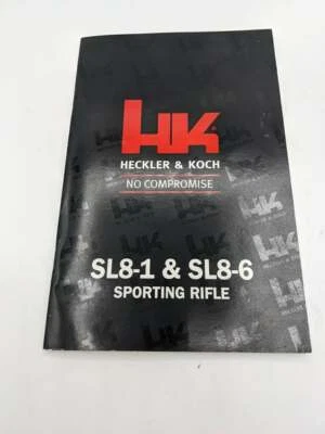Manual de rifle deportivo original Heckler & Koch HK SL8-1 y SL8-6  Foto 1 de 4
