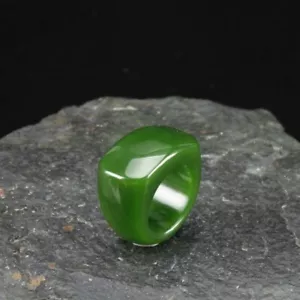 Anillos de jade para mujer dije amuleto regalo joyería de jadeíta verde moda natural - Imagen 1 de 10