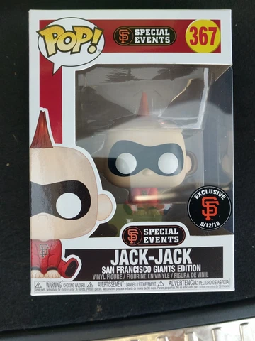 SF GIANTS 2018 Pixar POP of Jack-Jack Incredible 2 SGA Funko bobblehead  8/12 Cover