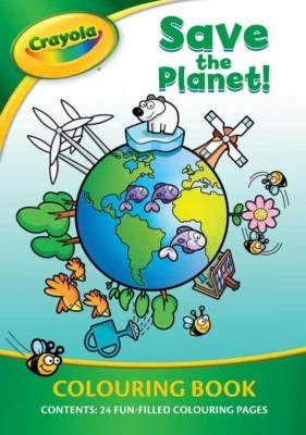 Crayola Save Die Planet Kinder Ausmalen Activity Buch Erde Eco Krieger - Bild 1 von 3