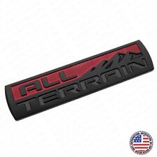 For GMC-All Terrain Rear Tailgate Letter Nameplate Emblem Badge Sport Black