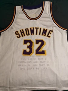 LA Lakers Magic Johnson autographed Stitched Jersey JSA Authenticated - Picture 1 of 4