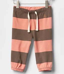 NUEVOS Pantalones de Algodón a Rayas Baby GAP Boys 0-3 mos Brannan Bear - Imagen 1 de 1