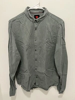 Camisa Strellson Para Hombre Gris Manga Larga Con Botones Talla Mediana Foto 1 de 4