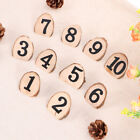 10 Pcs Seat Number Plate Wood Table Card Rope Household Pendant