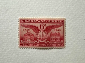 Scoot# C40 - 1949 6c Airmail Alexandria, VA Rare Collectible Stamp - Picture 1 of 1