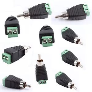 10 piezas Cable de altavoz de fono a audio macho conector adaptador conector conector enchufe LED - Imagen 1 de 5