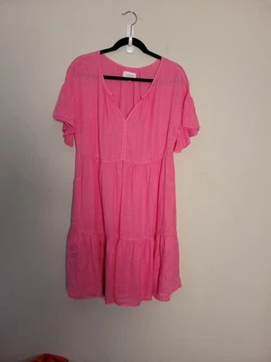 Бархатное льняное платье Noor размер S дышащее пляжный отпуск - Изображение 1 из 4