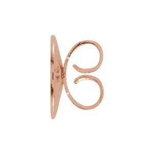 SINGLE Jumbo Large 8mm Solid 14k Rose Gold Earring Friction Push back Nut USA - Picture 1 of 4