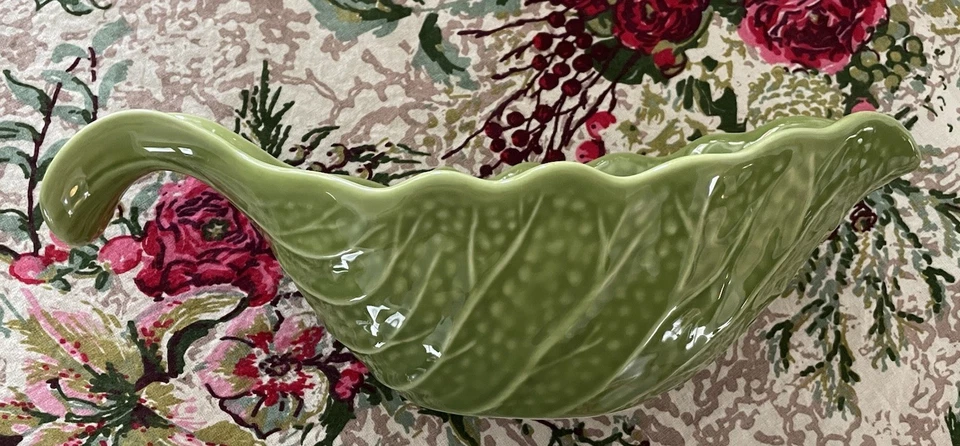 John Derian for Target 2024 Collection Stoneware Green Cabbage Gravy Boat