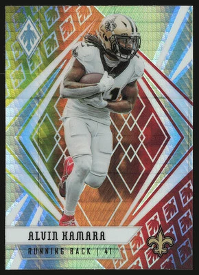 2020 Panini Phoenix #11 Alvin Kamara Fire Burst - Image 1 of 2