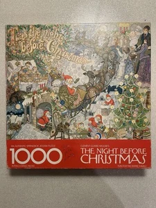 Springbok Puzzle Clement Clarke Moore's The Night Before Christmas Rare - READ - Picture 1 of 10