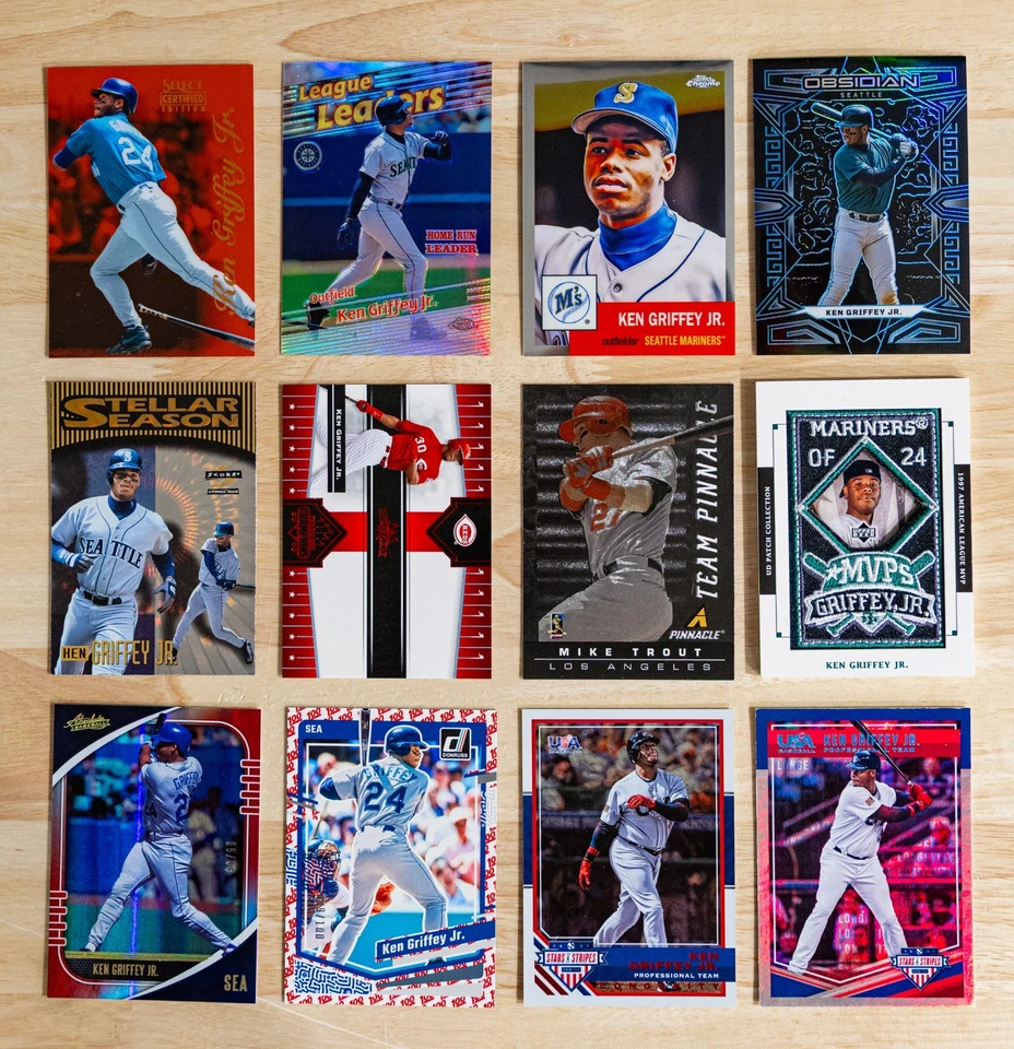 Ken Griffey Jr. Inserto y Lote Paralelo - 1999 Refractor Cromo, Seleccionar Certificado Rojo Foto 1 de 4