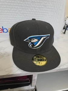 New Era 5950 Toronto Blue Jays "Game Bird" Charcoal Hat Size 7 1/2 - Picture 1 of 7