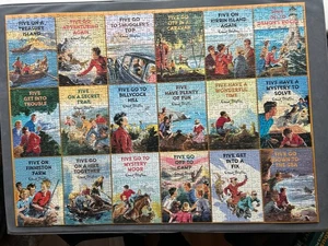 ENID BLYTON THE FAMOUS FIVE 1000 PIECE GIBSONS JIGSAW PUZZLE, COMPLETE - Picture 1 of 3