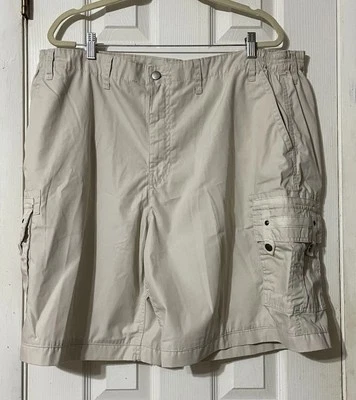 Haband Travelers Shorts Men’s 44 Beige Cargo  - Image 1 of 4