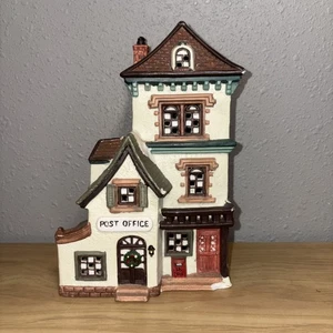 Casa de porcelana Dickens Keepsake Christmas Village Post Office 1993 (sin luz) - Imagen 1 de 8