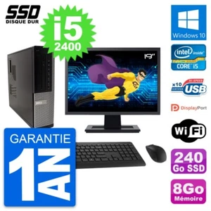 PC Dell Optiplex 990 DT Bildschirm 19 " i5-2400 RAM 8Go SSD 240Go Windows 10 - Bild 1 von 8