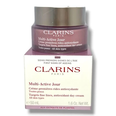 Clarins Multi-Active Jour Targets Líneas Finas, Crema de Día Antioxidante 50ml/1.6oz. Foto 1 de 2
