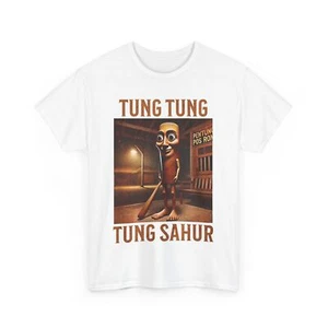 Tung Tung Tung Sahur Italian Brainrot Meme T-Shirt - Picture 1 of 14