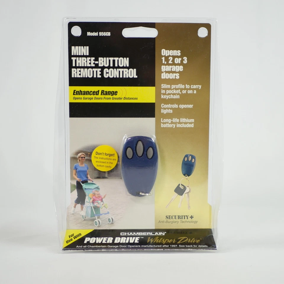 Chamberlain Security + OEM Mini Multi-Function 3 Button Remote 956CB BRAND NEW - Image 1 of 1