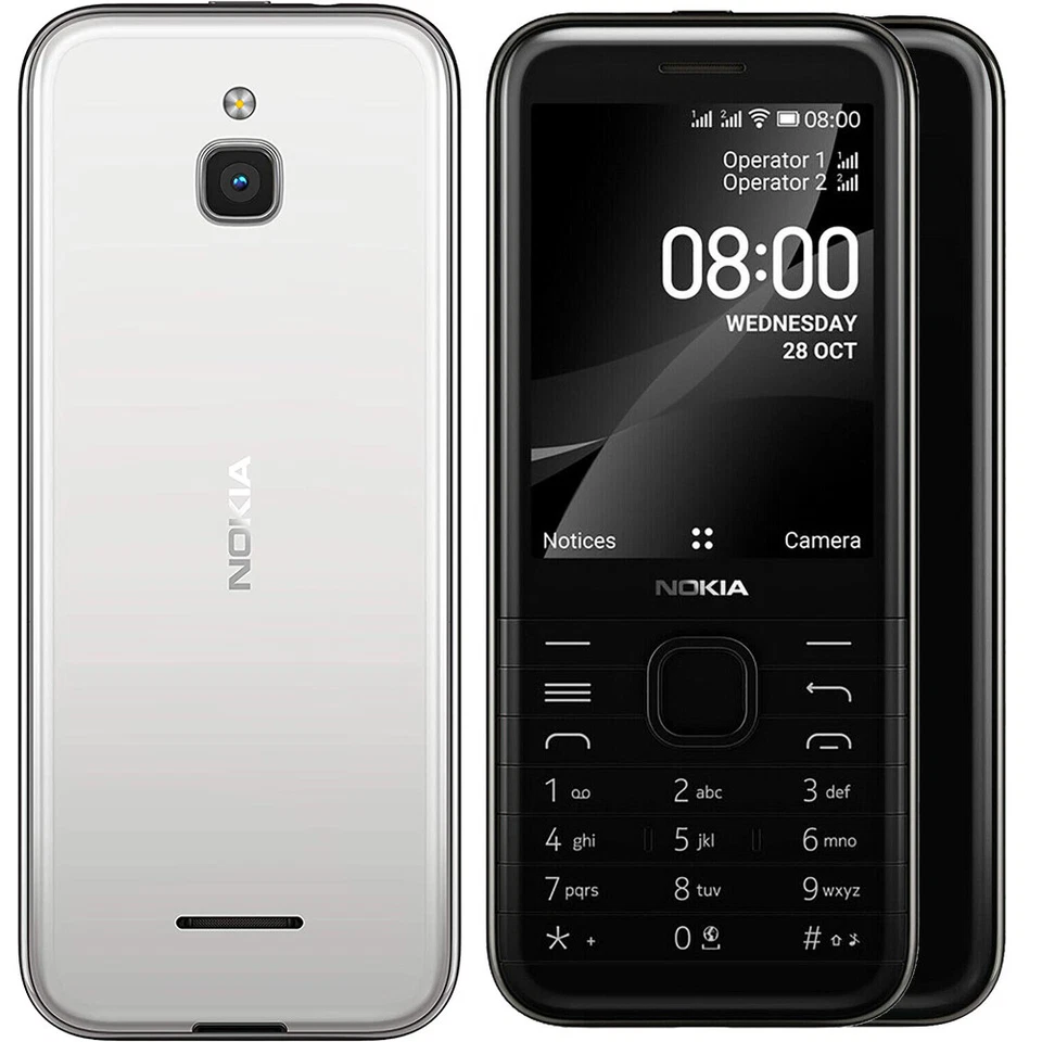 Original Nokia 8000 4G Dual SIM 4G LTE GSM Unlocked KaiOS GPS Bluetooth Phone - Imagen 1 de 4