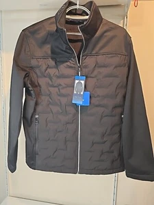 Nautica Men’s Water Resistant Jacket Coat Quilted Puffer Soft shell Blue, Large - Picture 1 of 8