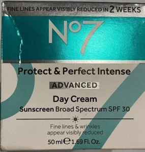 No7 Protect & Perfect Intense Advanced Day Cream SPF30 Wrinkles 1.69oz - Picture 1 of 1
