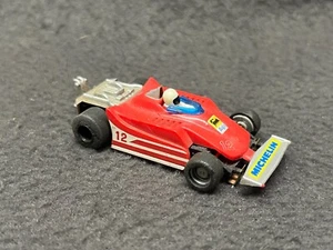 Chasis Tyco Ferrari Agip #12 F1 Michelin Ho Slot Car Magnum 440 funciona limpio - Imagen 1 de 5
