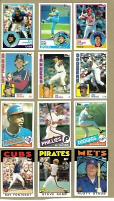 1982, 1983, 1984, 1985 and/or 1986  Topps Baseball Pick any 4 complete your set - Image 1 of 4