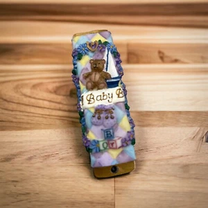Beautiful Childrens Mezuzah Case "A Baby Boy" - Picture 1 of 4