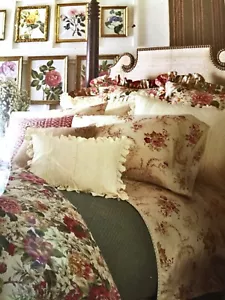 Neu in Verpackung $ 160 Ralph Lauren Post Road Floral King Bettrock mehrfarbig 100 % Baumwolle - Bild 1 von 5