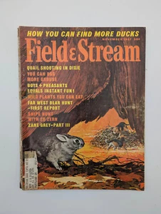 FIELD and STREAM magazine November 1967 Dick Amundsen Cover + Zane Gray Article - Picture 1 of 6