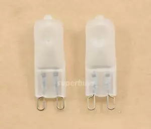 2pcs 28W G9 Warm White Frosted Halogen Bi-Pin Light Globe Bulb 220-240V Halopin - Picture 1 of 4