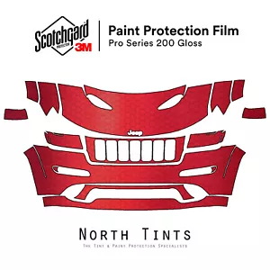 Jeep Grand Cherokee SRT8 2012-2013 3M PRO Series PreCut Paint Film Clear Bra Kit - Picture 1 of 6