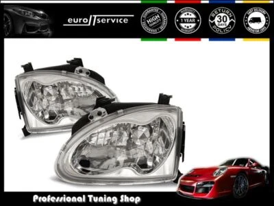 HEADLIGHTS LPHO25 For Honda CRX DEL SOL 1992 1993 1994 1995 1996 1997 CHROME - image 1 of 2