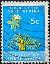 STAMP SOUTH AFRICA SG204 1961 5c Republic Issue Used