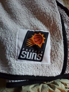 NBA Licensed Phoenix Suns 58"× 48" BLIZZARD white Throw Blanket - Picture 1 of 3