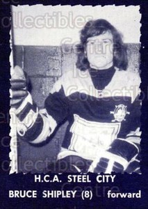 1975-76 HCA Steel City Vacuum #12 Bruce Shipley