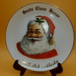 "Plato de coleccionista vintage - Casa de Santa Claus - Polo Norte, Alaska 7 1/2" - Imagen 1 de 3