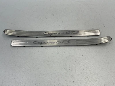 08 09 10 Porsche Cayenne GTS Left Right Door Sill Scuff Plate Trim Set 1488 OEM - Image 1 of 4