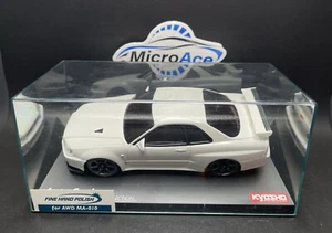 Kyosho Mini-z Body White Nissan Skyline Auto Scale Rare Discontinued - Picture 1 of 2