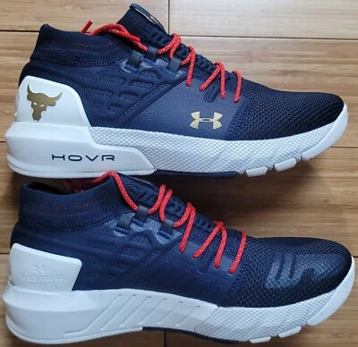 Under Armour UA HOVR Womens Fitness Project Rock 2 Shoe 3022398-402 Size 8.5 - Imagem 1 de 4