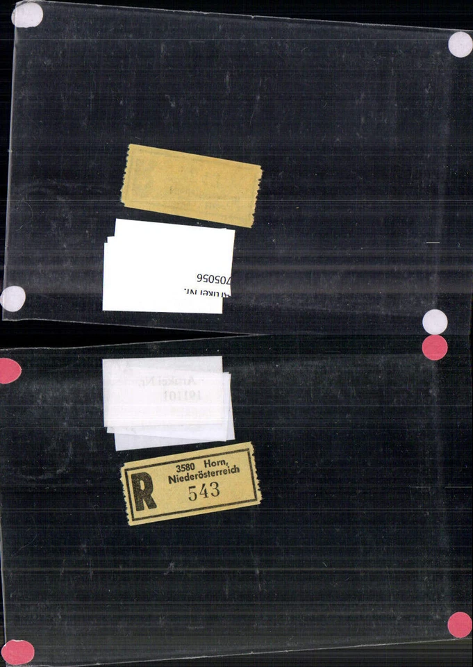 705056 Einschreibezettel Rekozettel R-Zettel Horn Niederösterreich - Bild 1 von 1